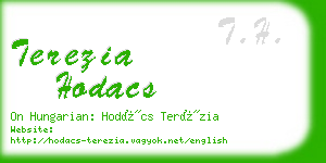 terezia hodacs business card